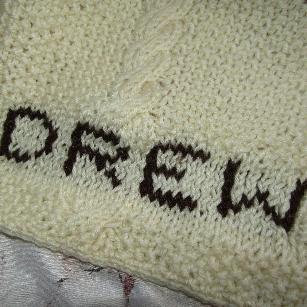 Handmade Knit Crocheted DREW Throw Personalized